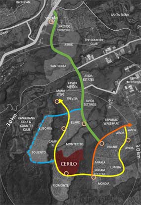 Cerilo Nuvali Location Map