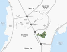 Arca South Location Map