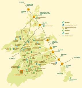 Soliento Nuvali Location Map